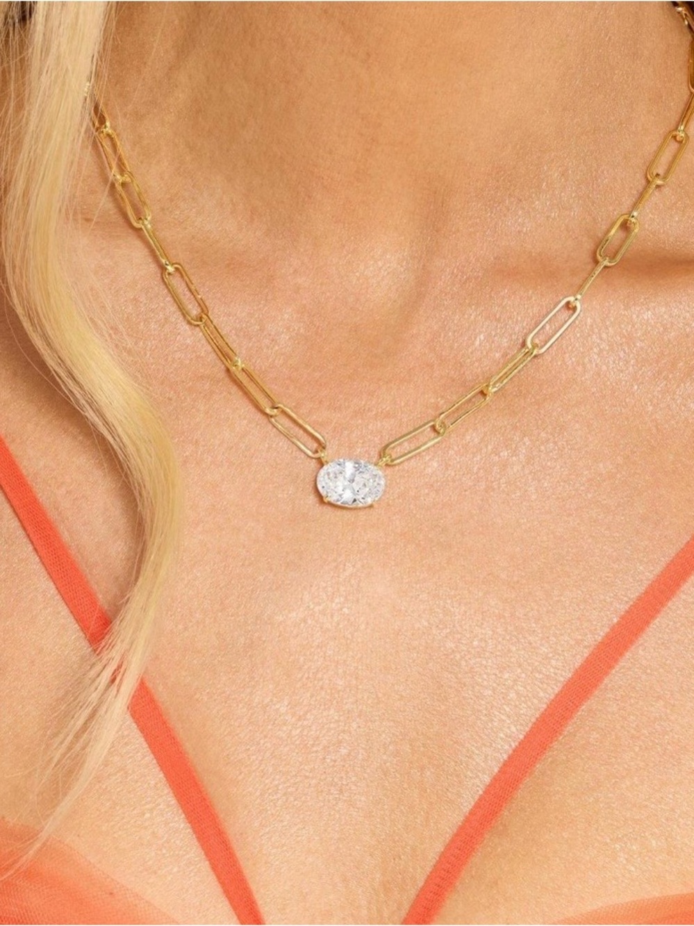 Melinda Maria Iconic Hello Gorgeous pendant on Samantha chain - Picture 7 of 7